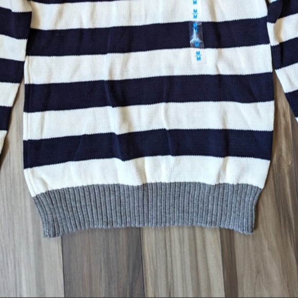NWT The Children's Place Boys Knit Sweater Striped Pullover Cardigan M (… - Picture 2 of 4